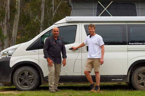 Frontline Toyota Hiace campervan with a rear diff-locker for off-road terrain